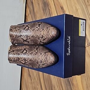 Splendid Hailee Brown Snake Skin Size 7.5 Slip on Bootie New in Box